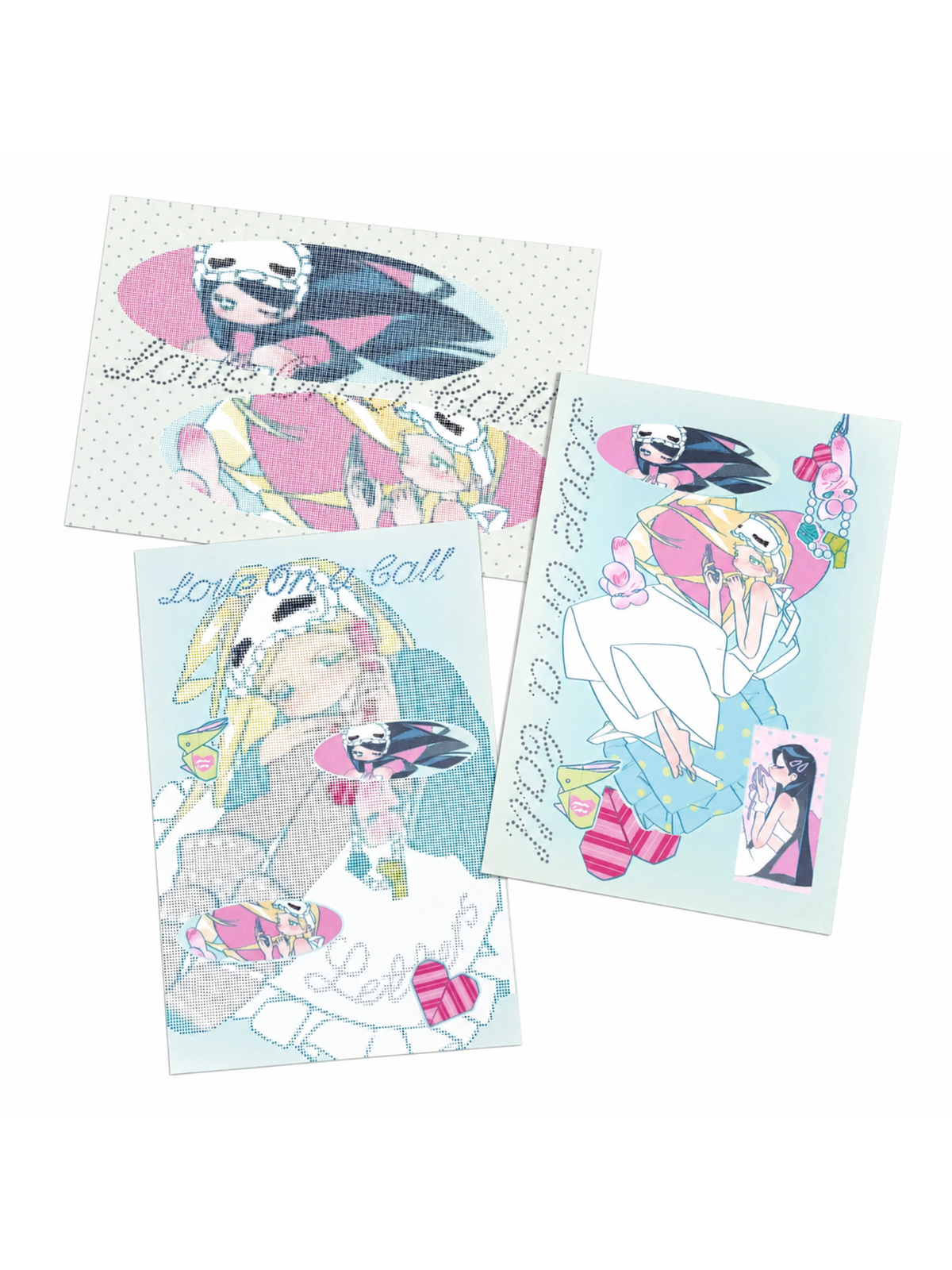 PiPOOxAFU Cyan Correspondence Postcard