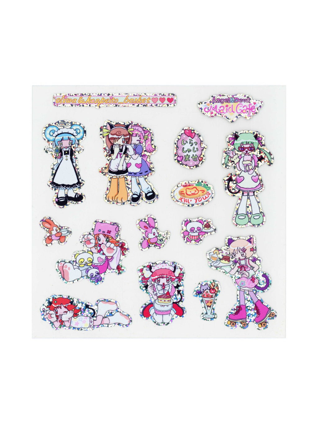 Oliwa Angel&Devil Maid Cafe Sticker