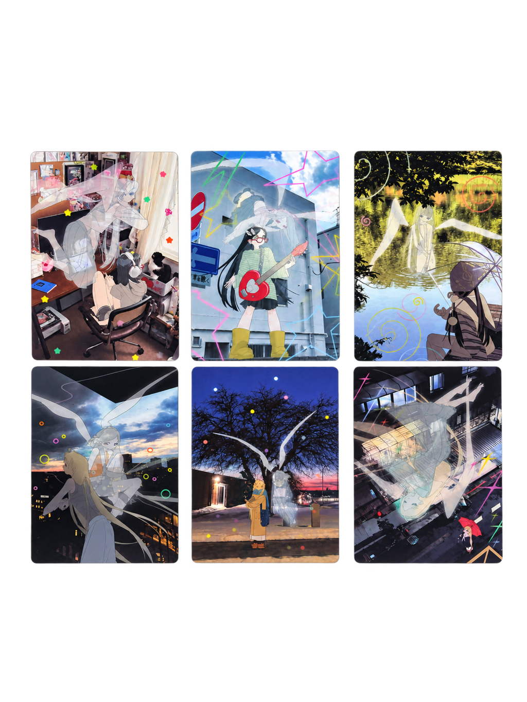 PiPOOxAFU Missing You = Love Lenticular Postcard