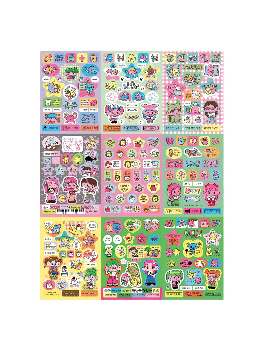 Monanbear Candy Pop Diary Sticker