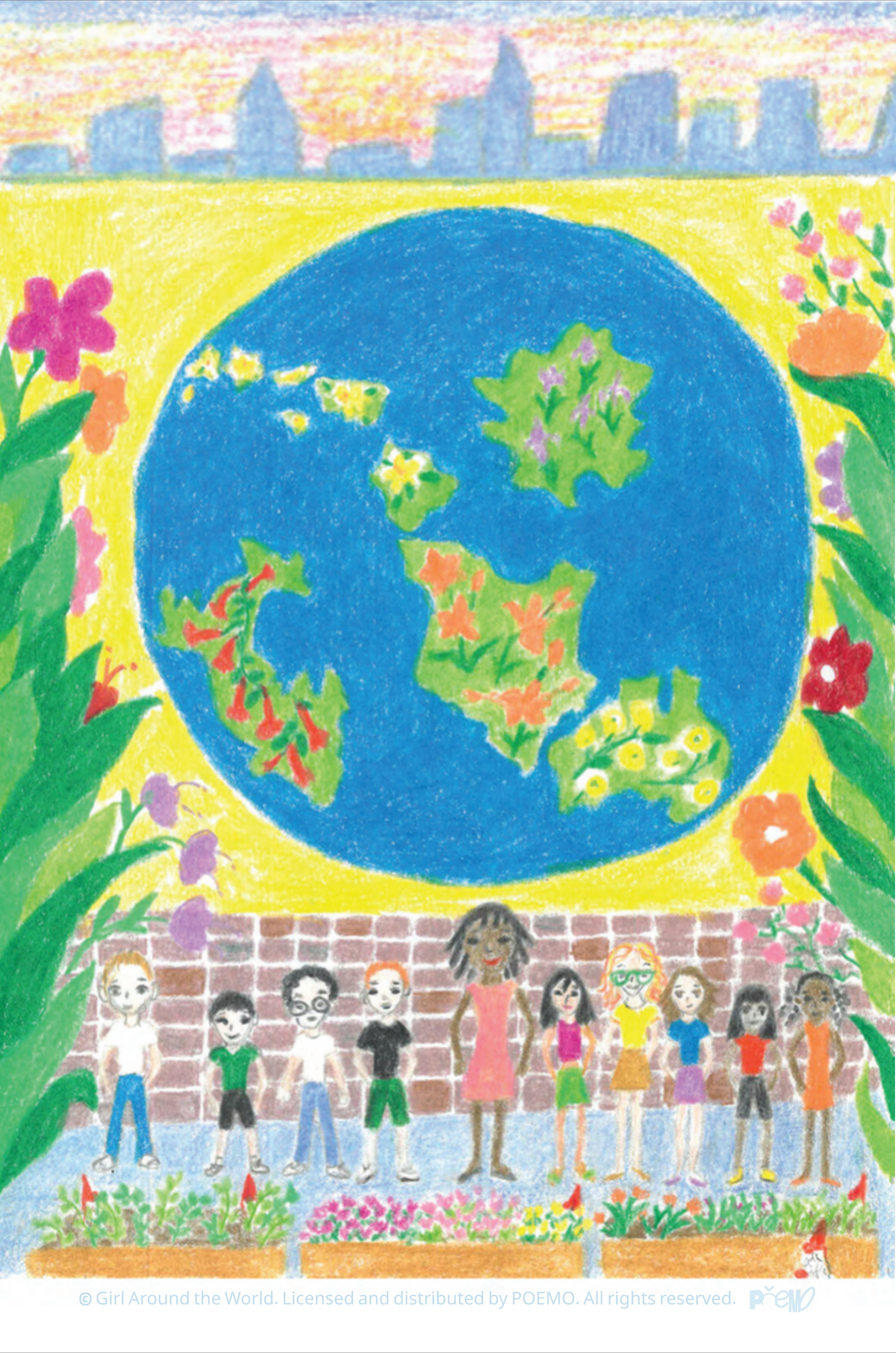 Girl Around the World: Postcard