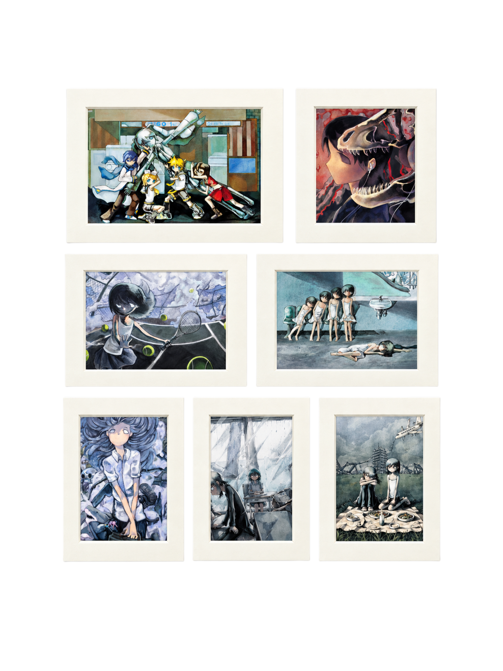 PiPOOxEcandwollag The World Ends Signed Giclee