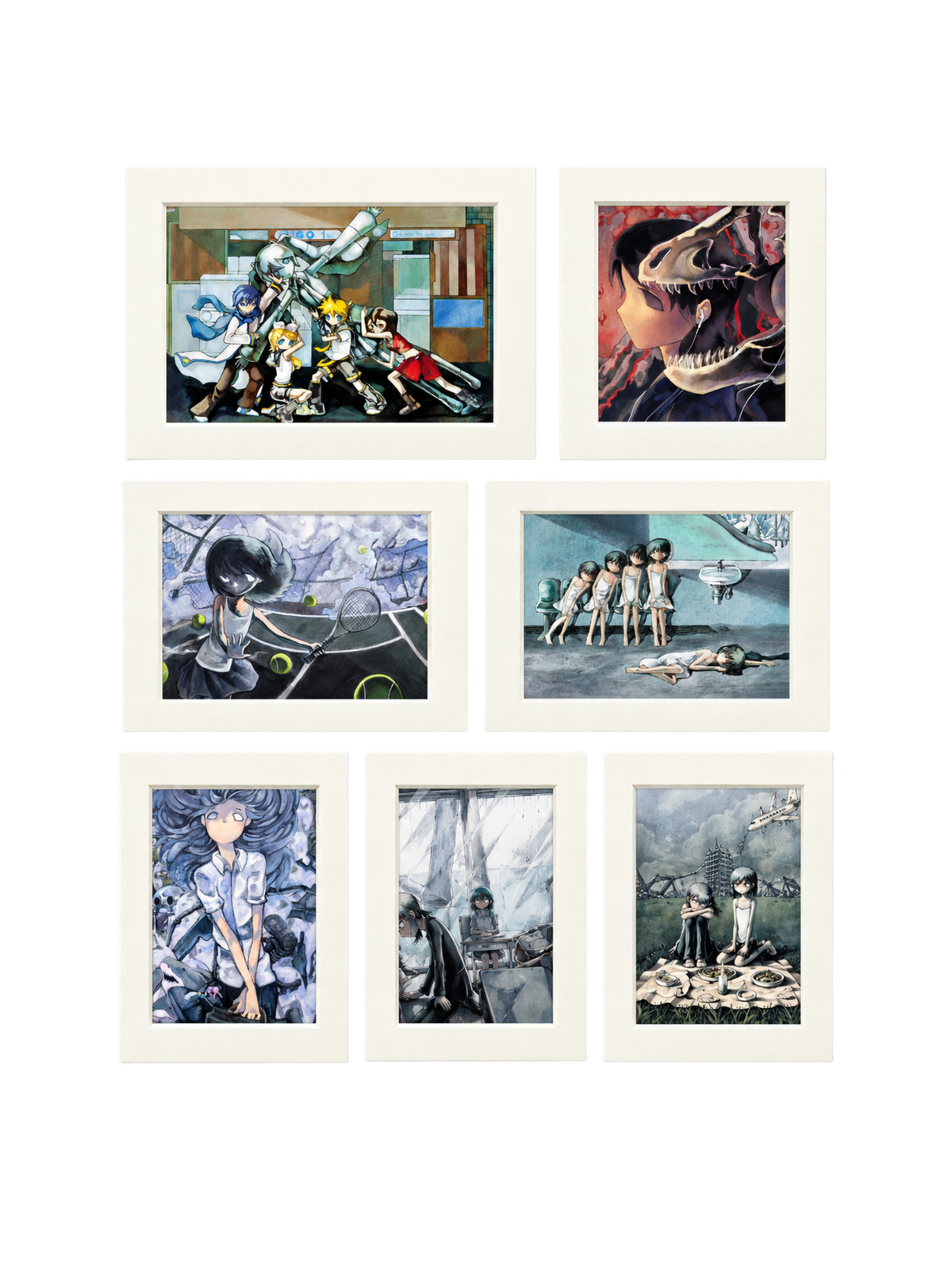 PiPOOxEcandwollag The World Ends Signed Giclee