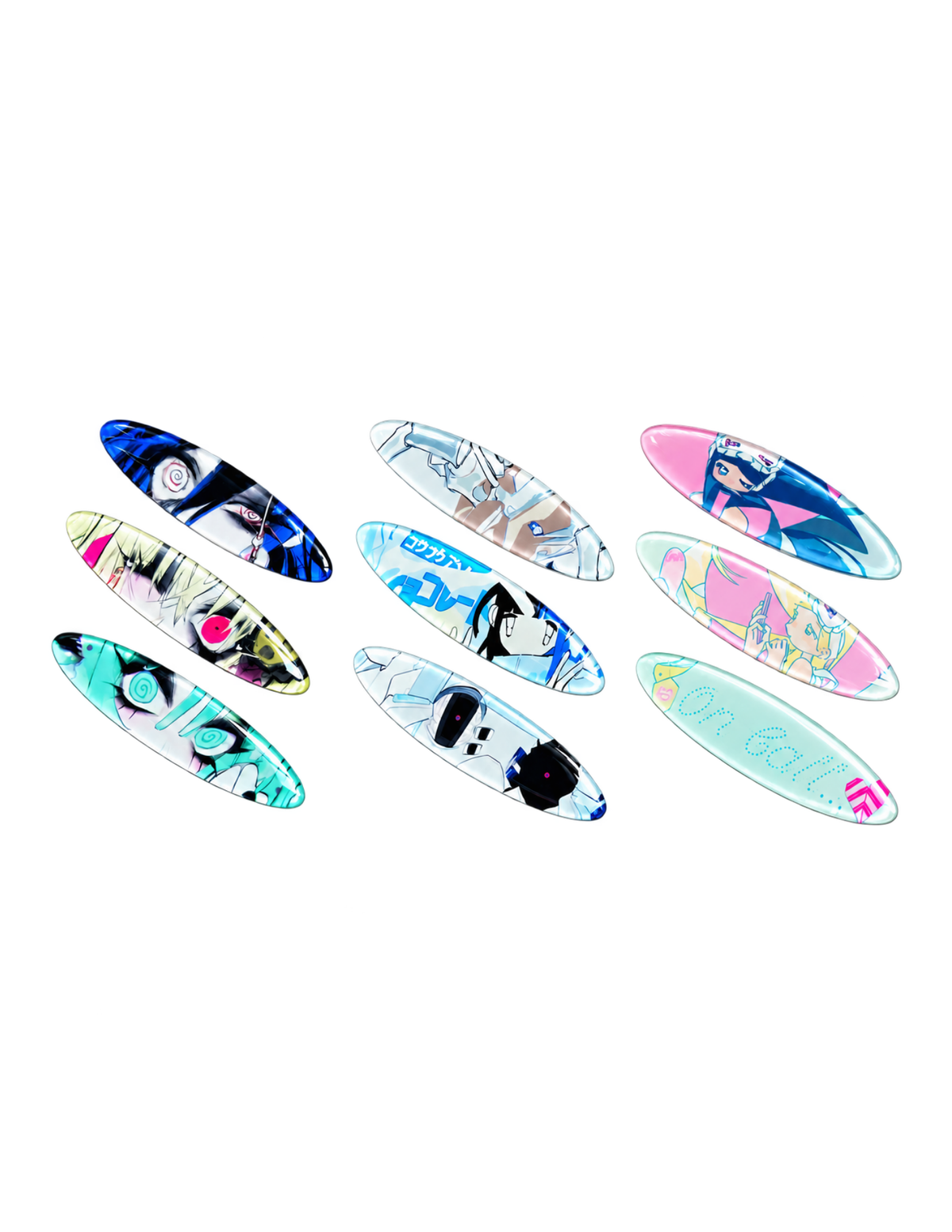 PiPOOxArtist Illustrated Hair Clips