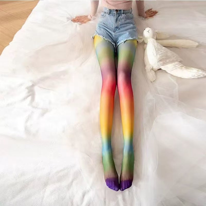 Rainbow Gradient Tights