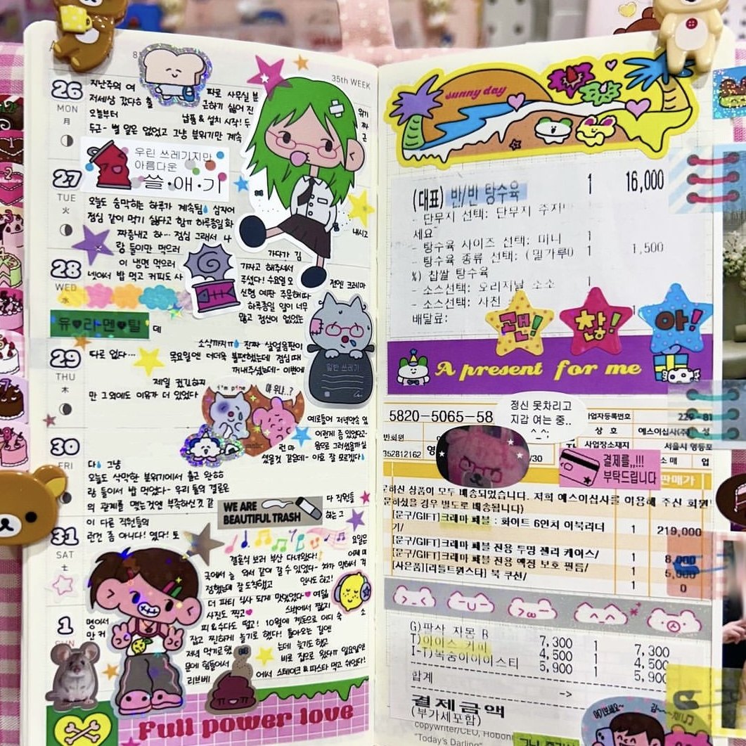 Monanbear Candy Pop Diary Sticker