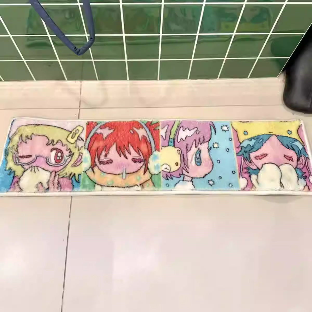 Sunonebird Colorful Girl Patch Carpet