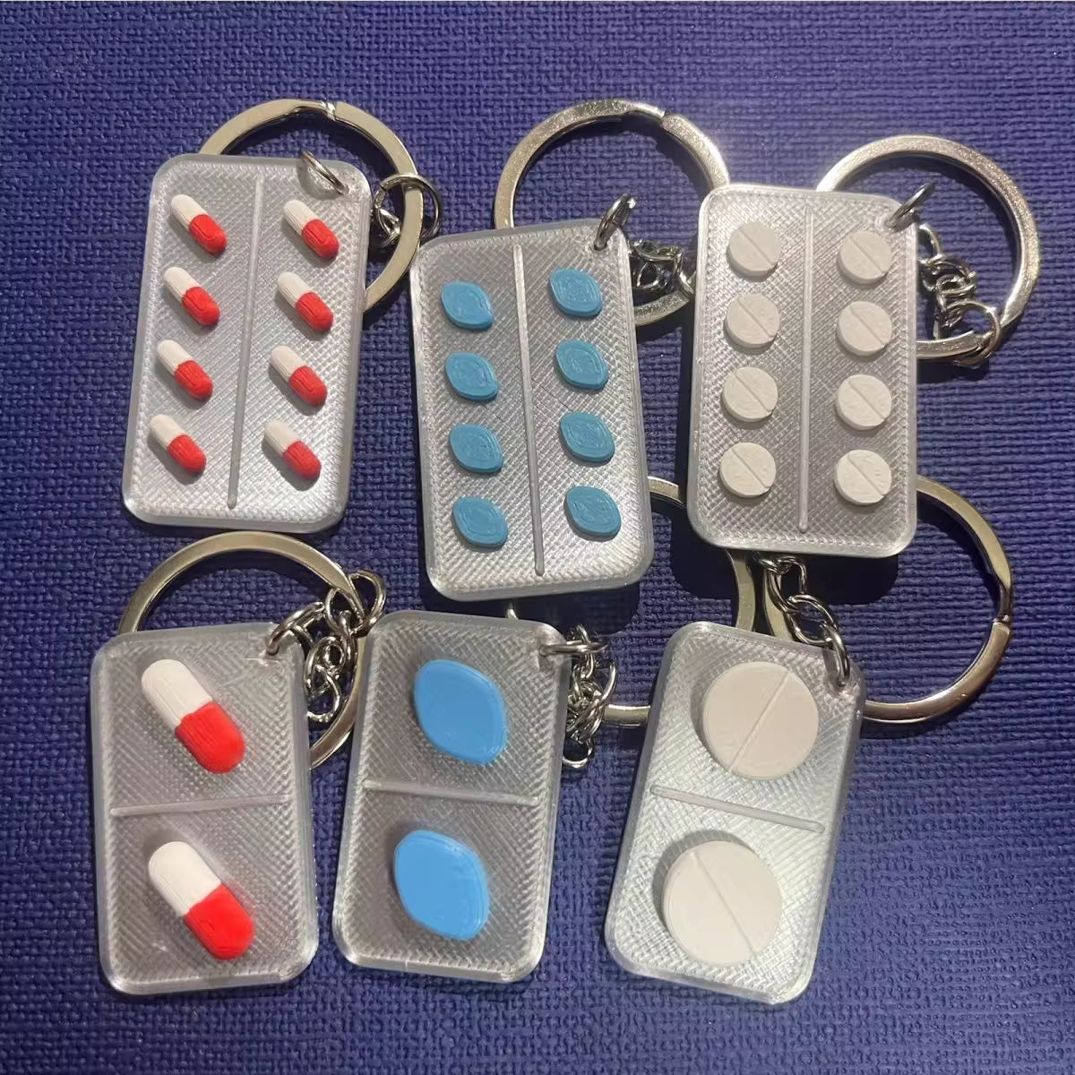 Pill Popper Keychain