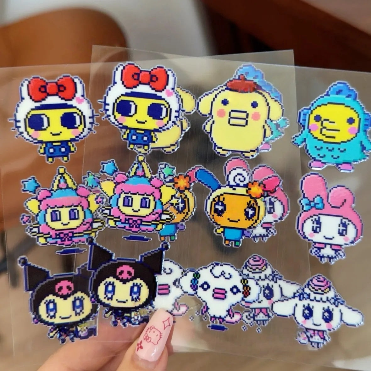 Pixel Tamagotchi Cartoon Stickers