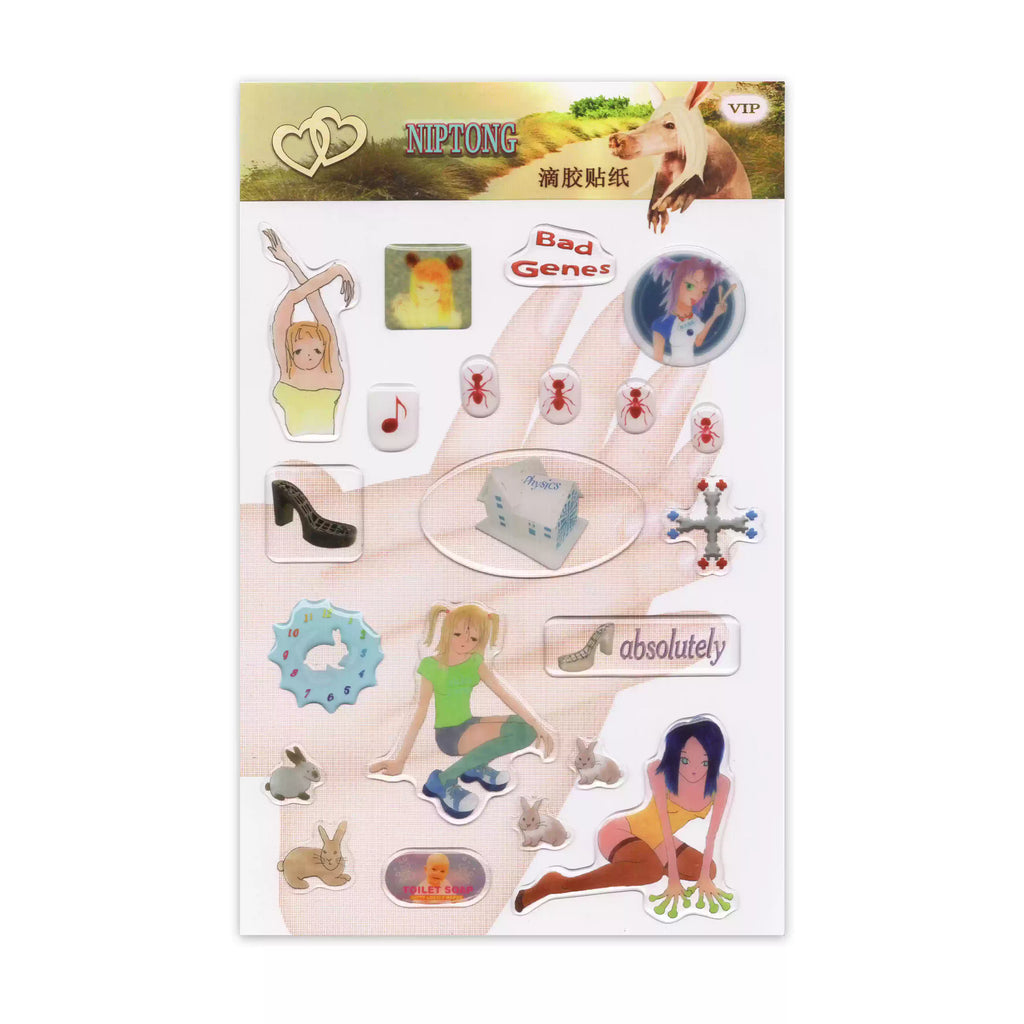 niptong Retro Pop Glossy Sticker Set
