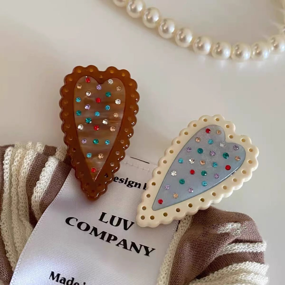 Heart Cookie Hair Clip