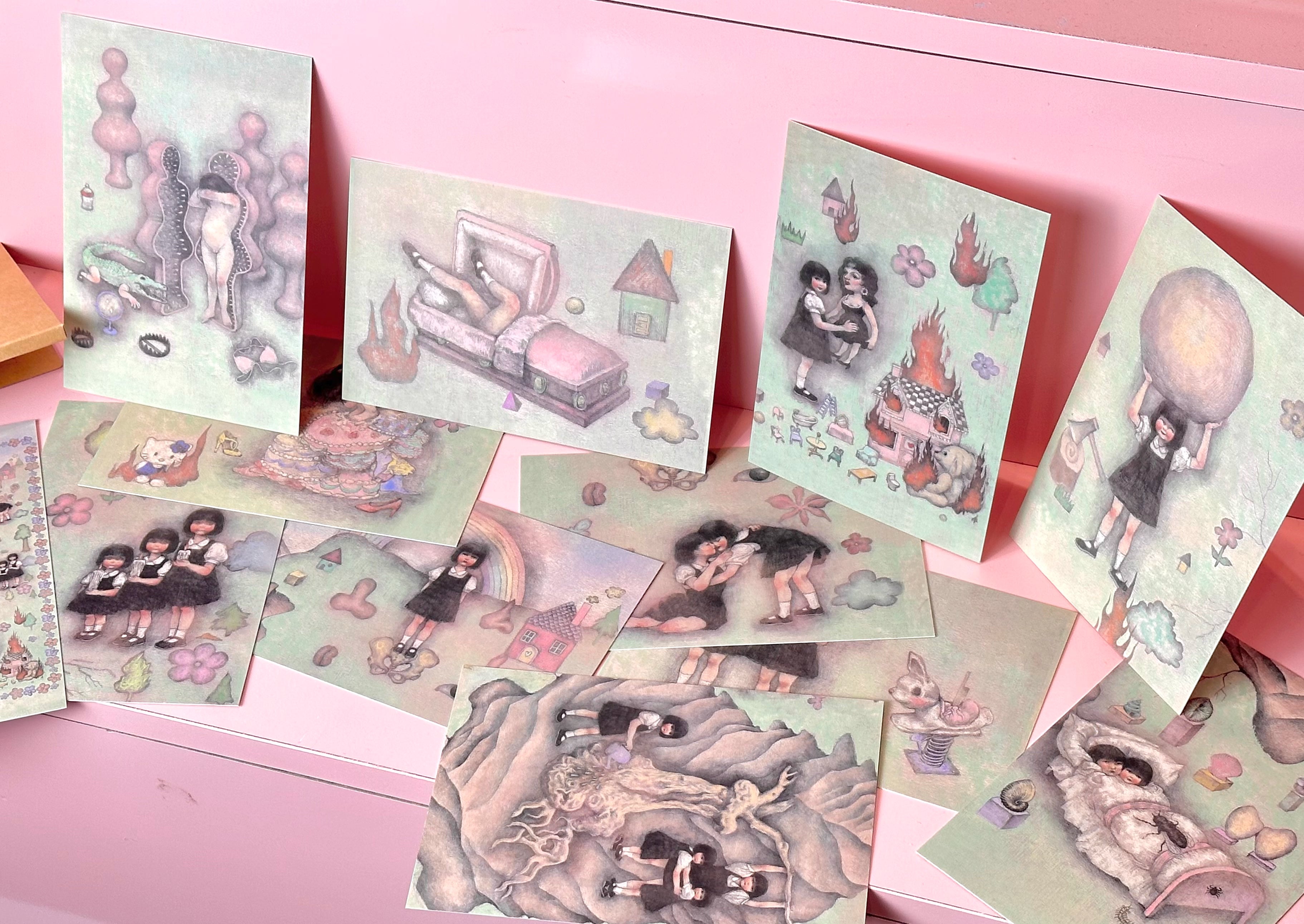 RudeFish ROOM DOLL Series Postcards