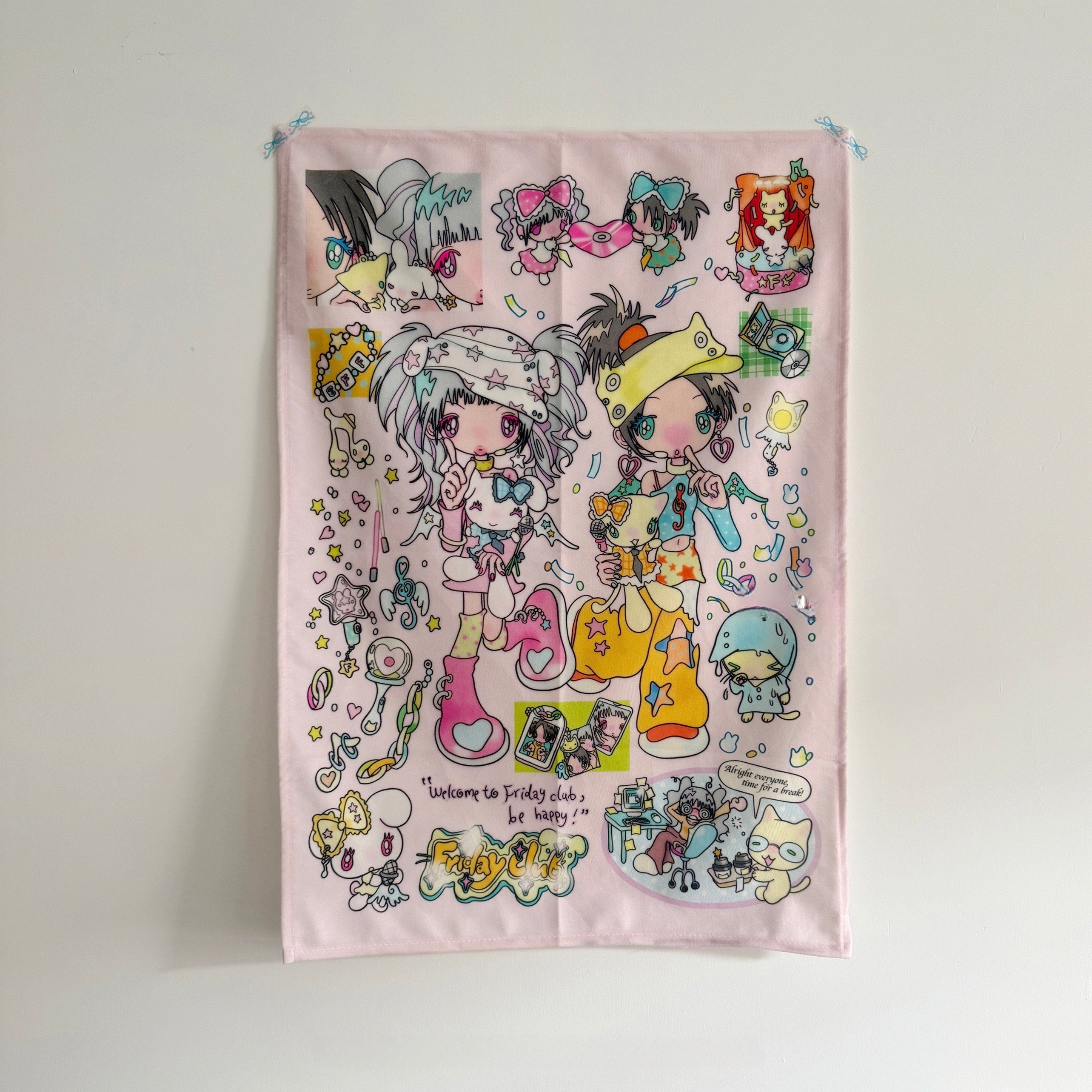 Glacier Forest Isle x sunonebird Friday Club Girls Tapestry