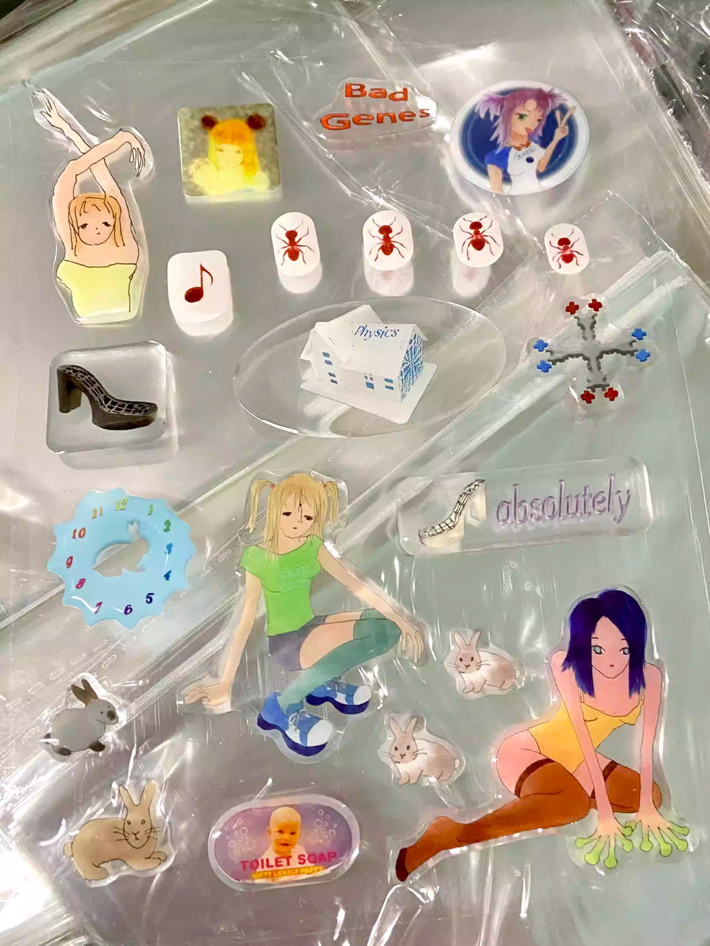 niptong Retro Pop Glossy Sticker Set