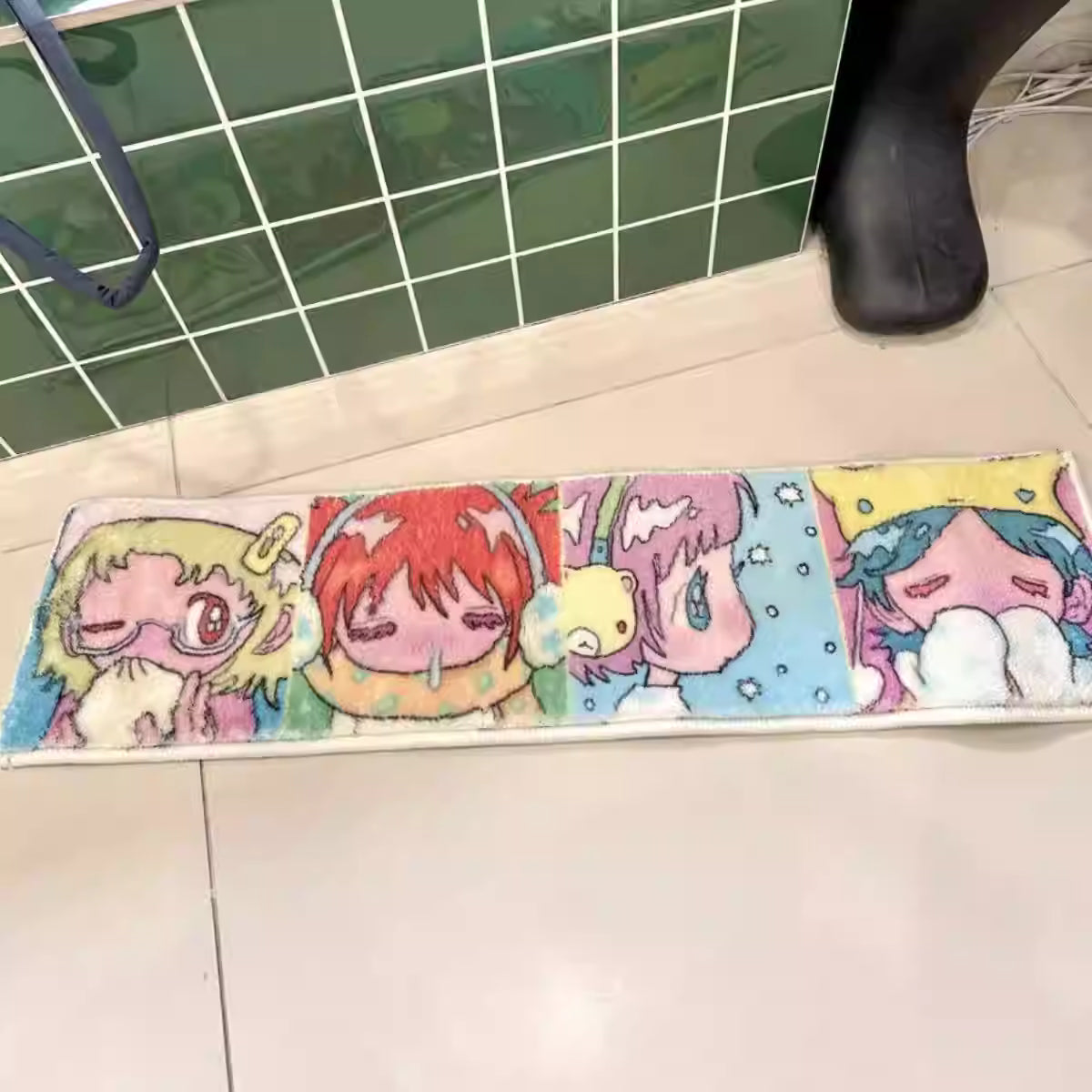 Sunonebird Colorful Girl Patch Carpet