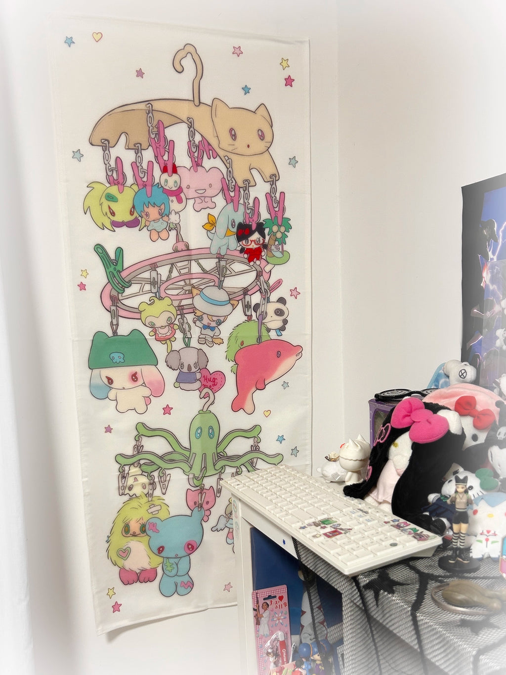 sunonebird Plushie Hanging Tapestry