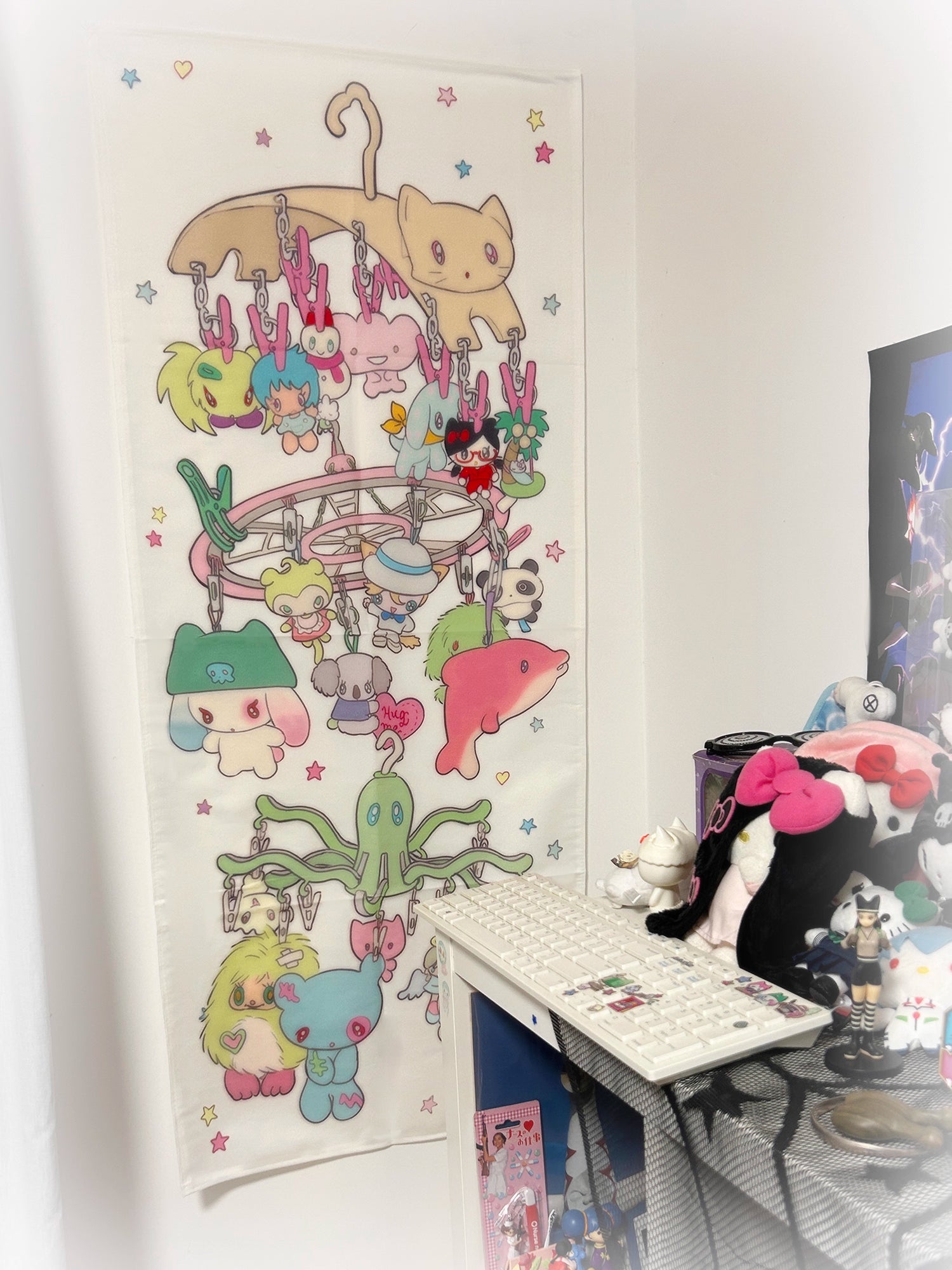 sunonebird Plushie Hanging Tapestry