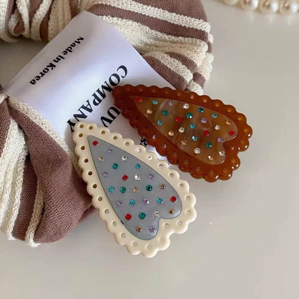 Heart Cookie Hair Clip