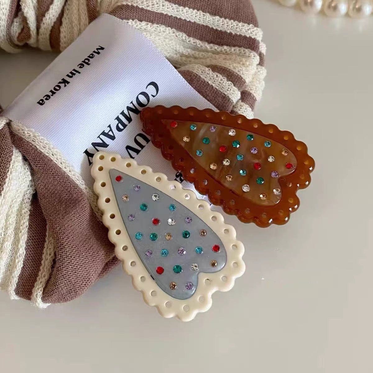 Heart Cookie Hair Clip
