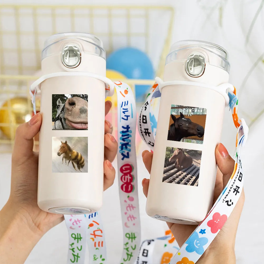 Silly Horse Faces Sticker Roll