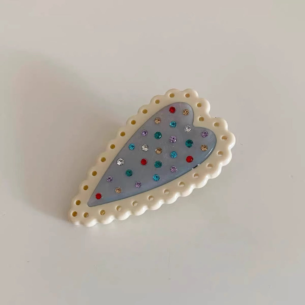 Heart Cookie Hair Clip