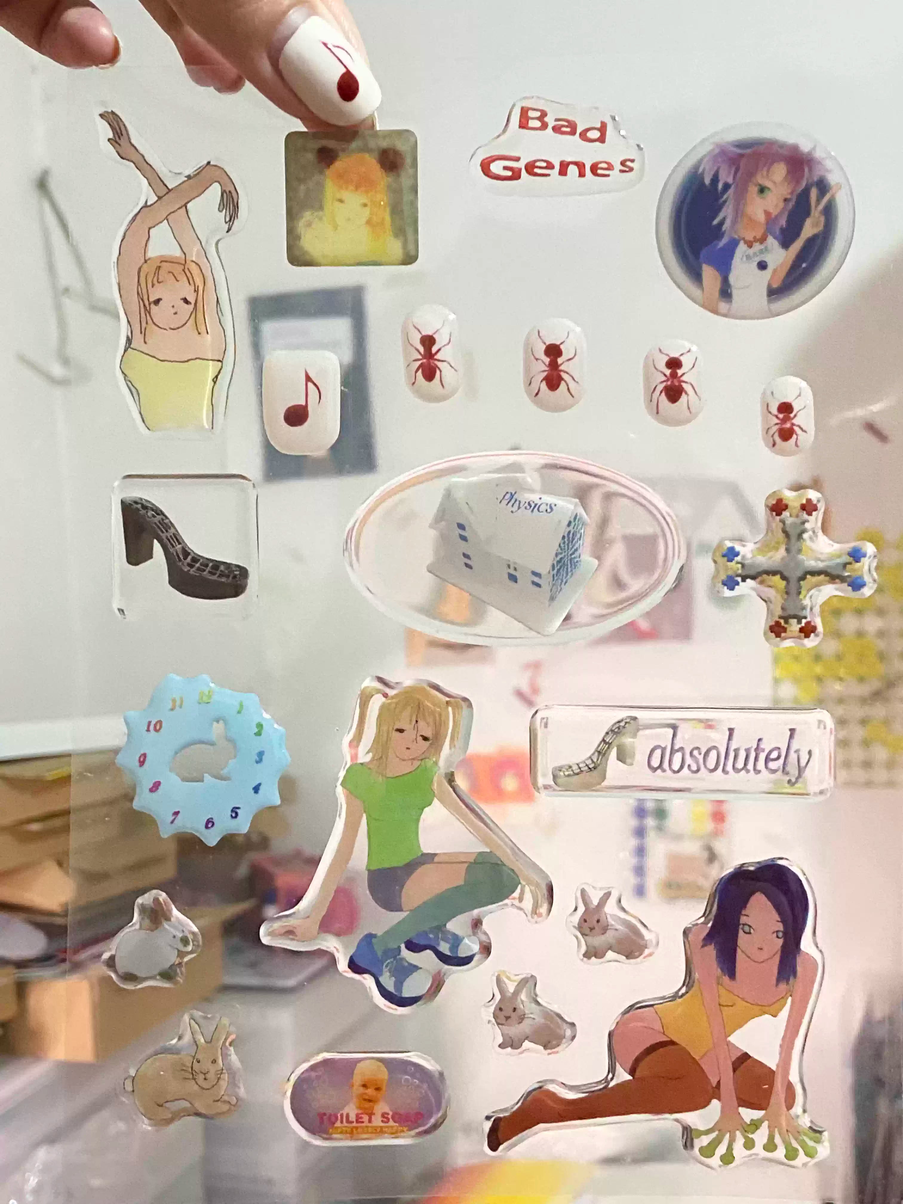niptong Retro Pop Glossy Sticker Set