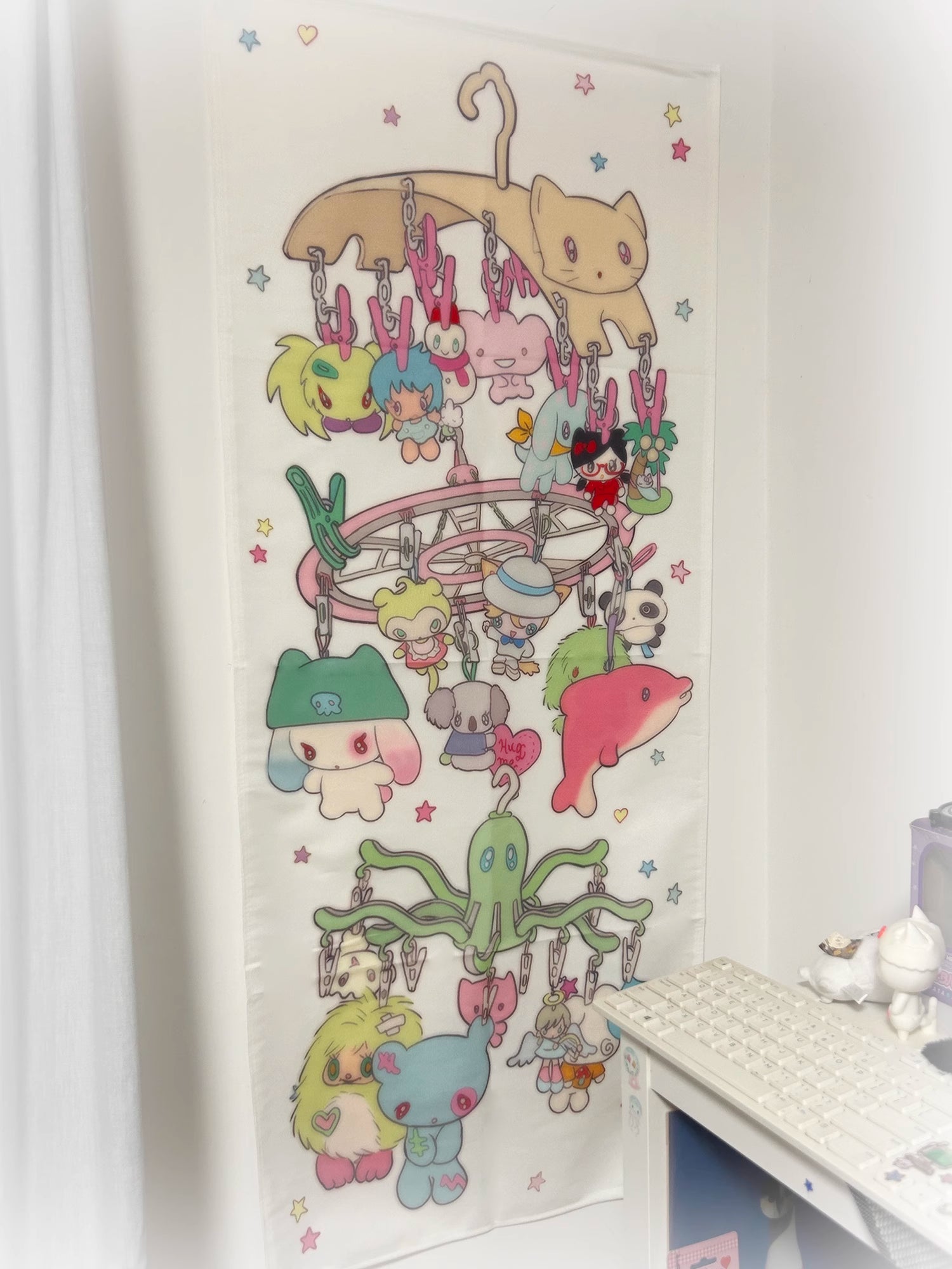 sunonebird Plushie Hanging Tapestry