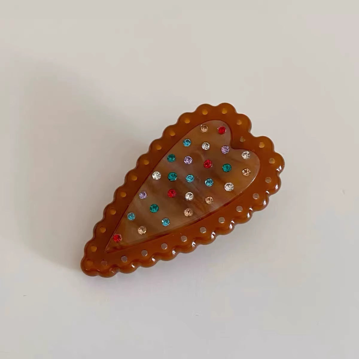 Heart Cookie Hair Clip