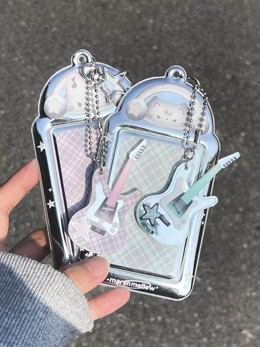 Dreamy Guitar Kitty Card Holder