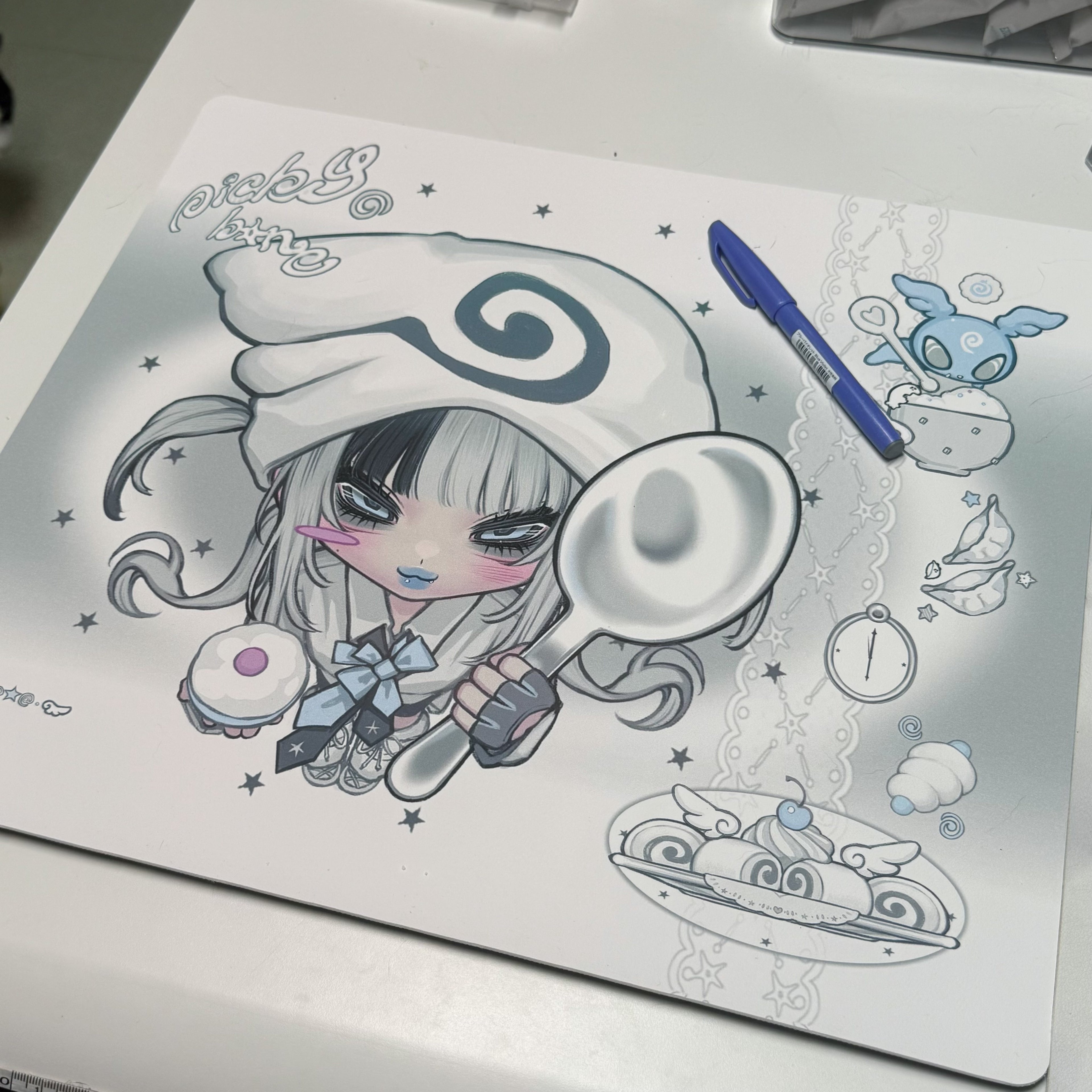 Pickybone Noodle Roll House Mouse Pad
