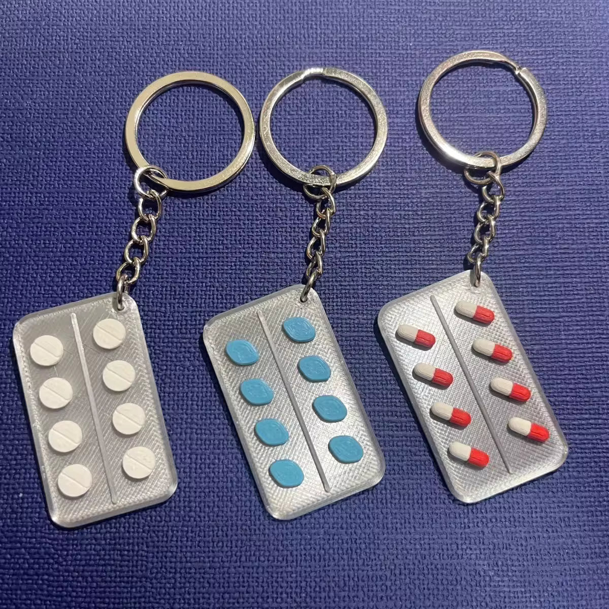 Pill Popper Keychain