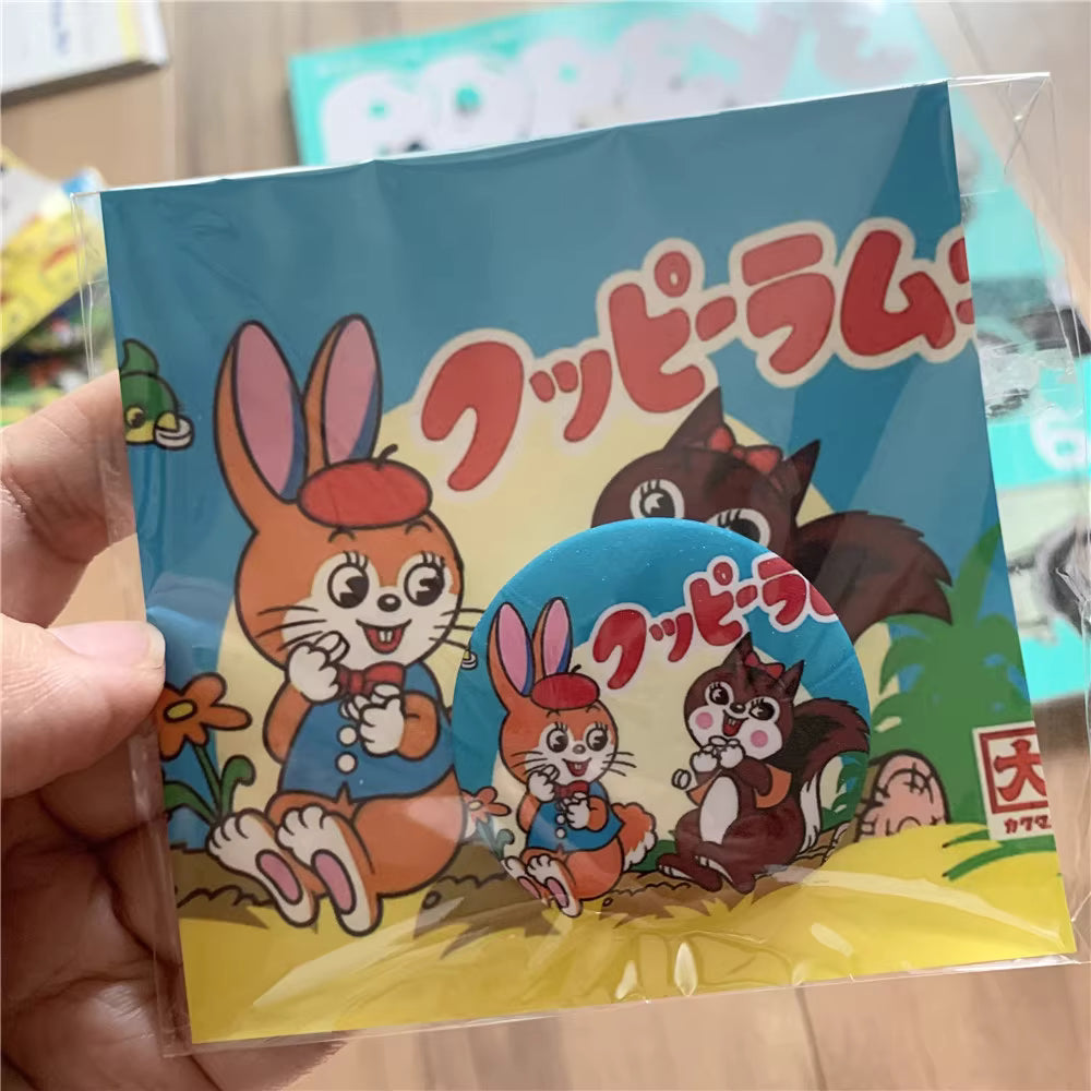 Showa Retro Mascot Badge