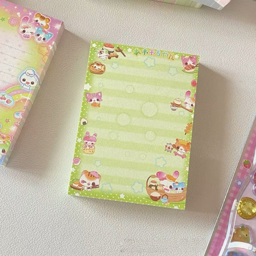 Rainbow Bunny Friends Memo Pad Series