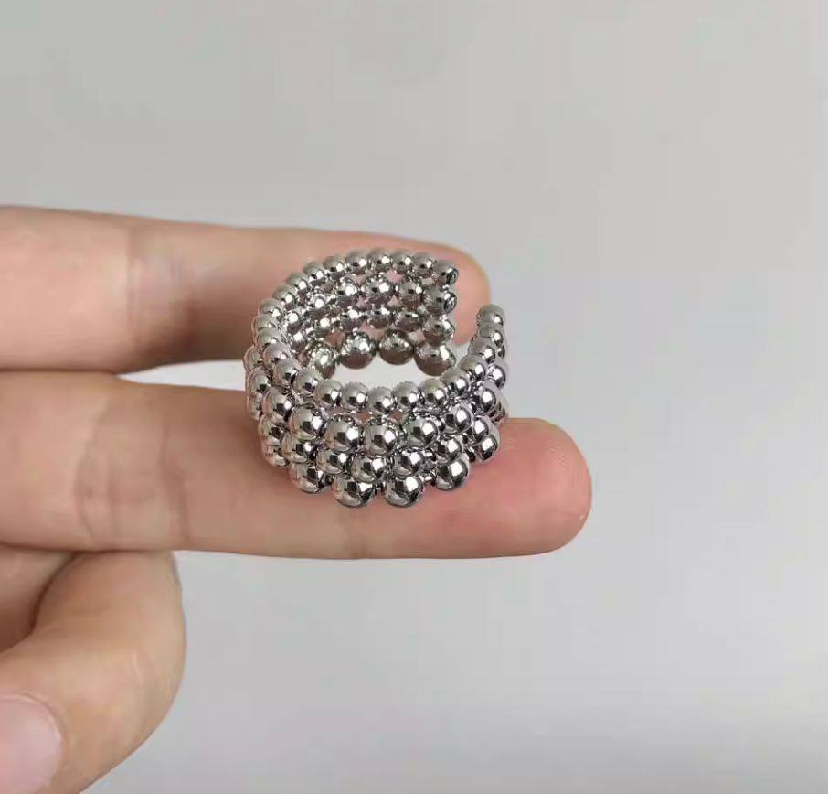 Multi-layer Beaded Ring