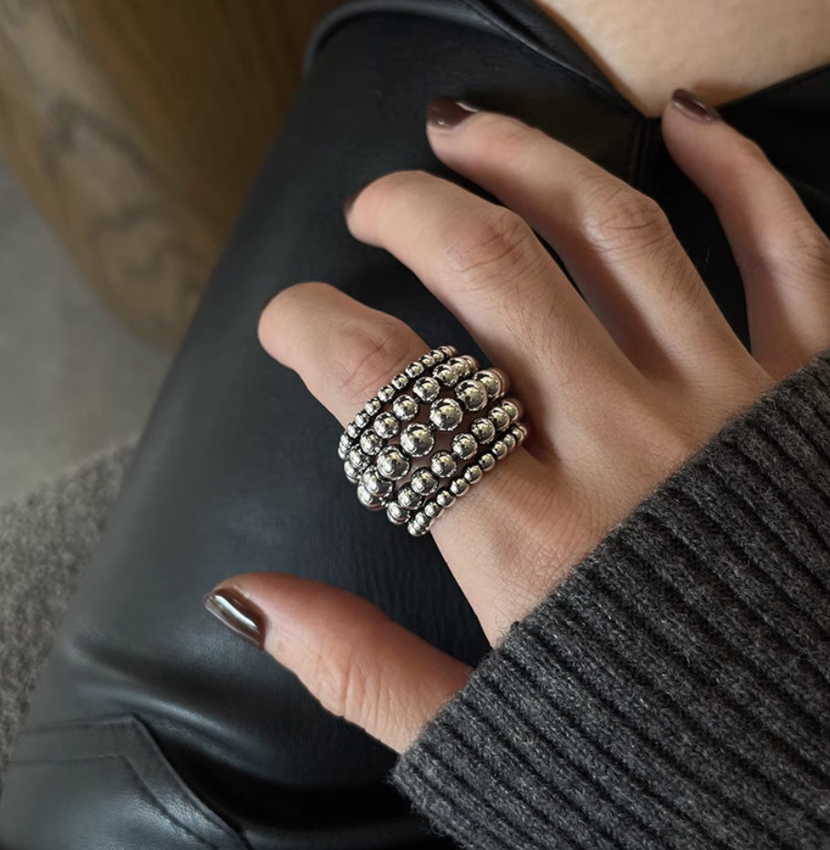 Multi-layer Beaded Ring