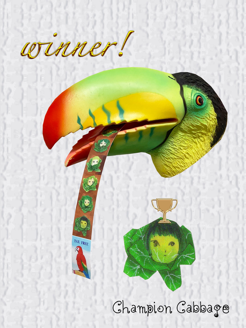 Niptong Cabbage Head Strip Stickers