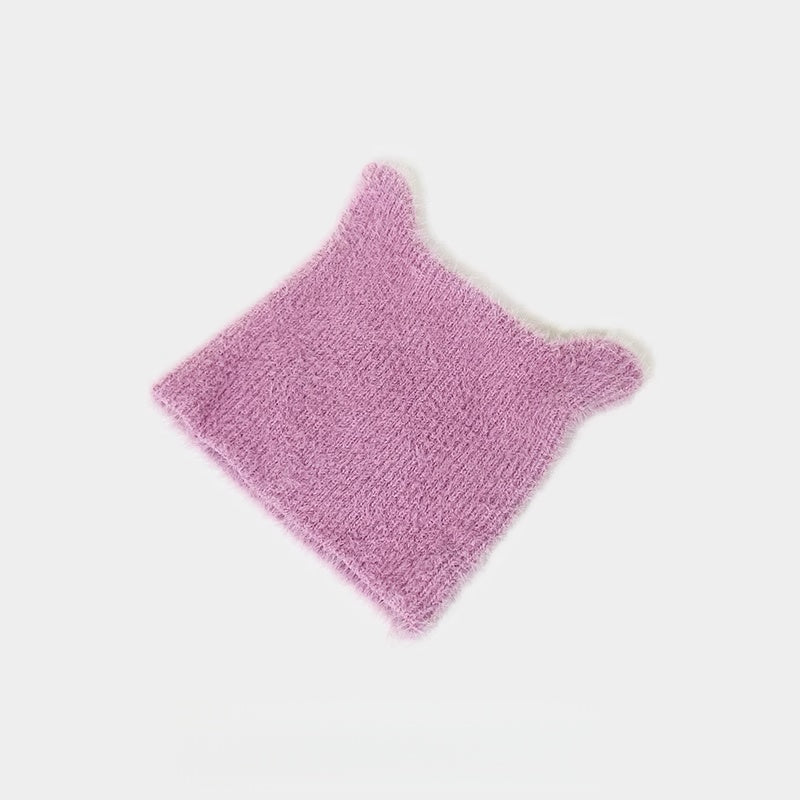 Fuzzy Cat Ear Beanie