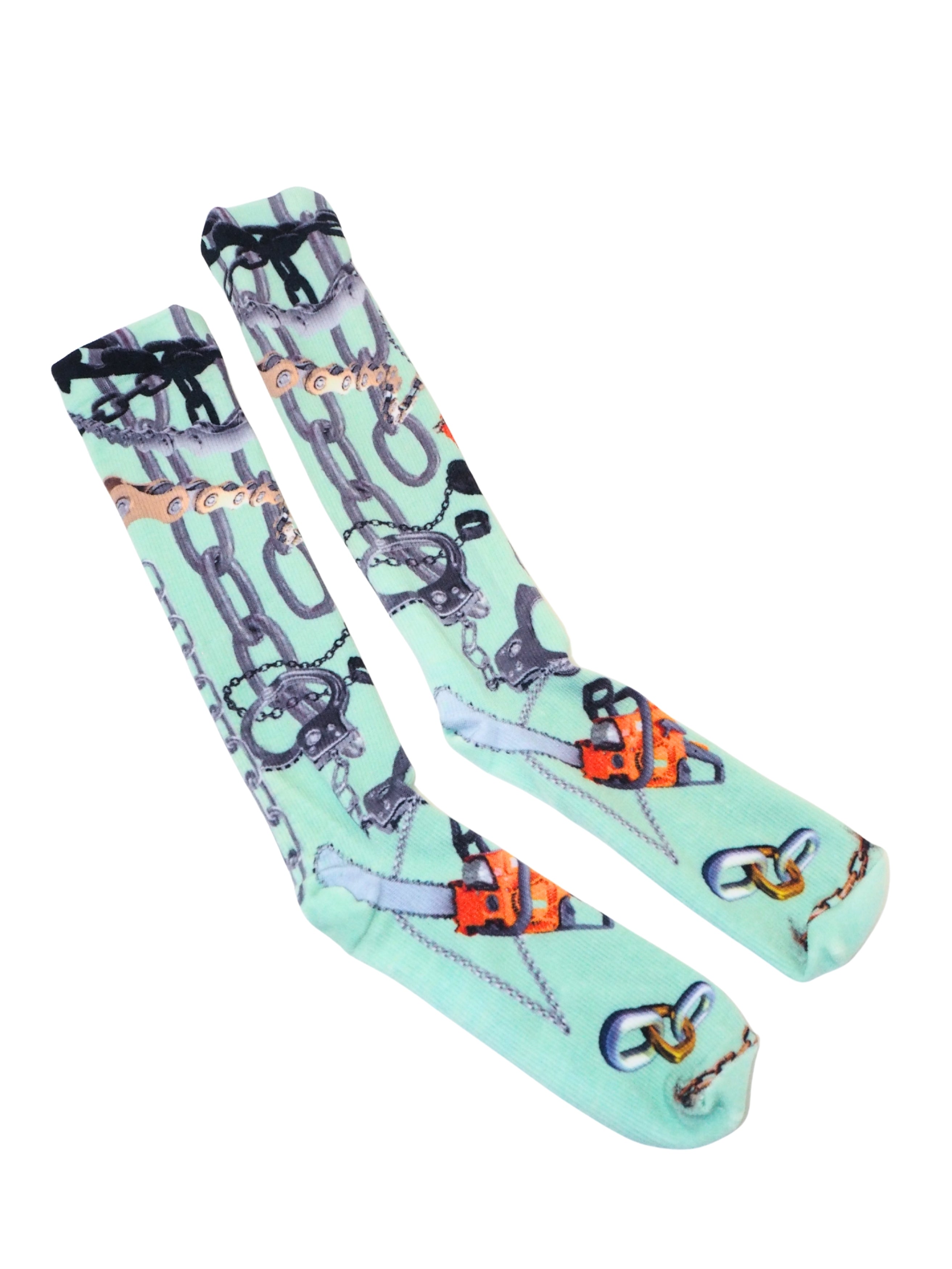 Metal Heart Long Socks