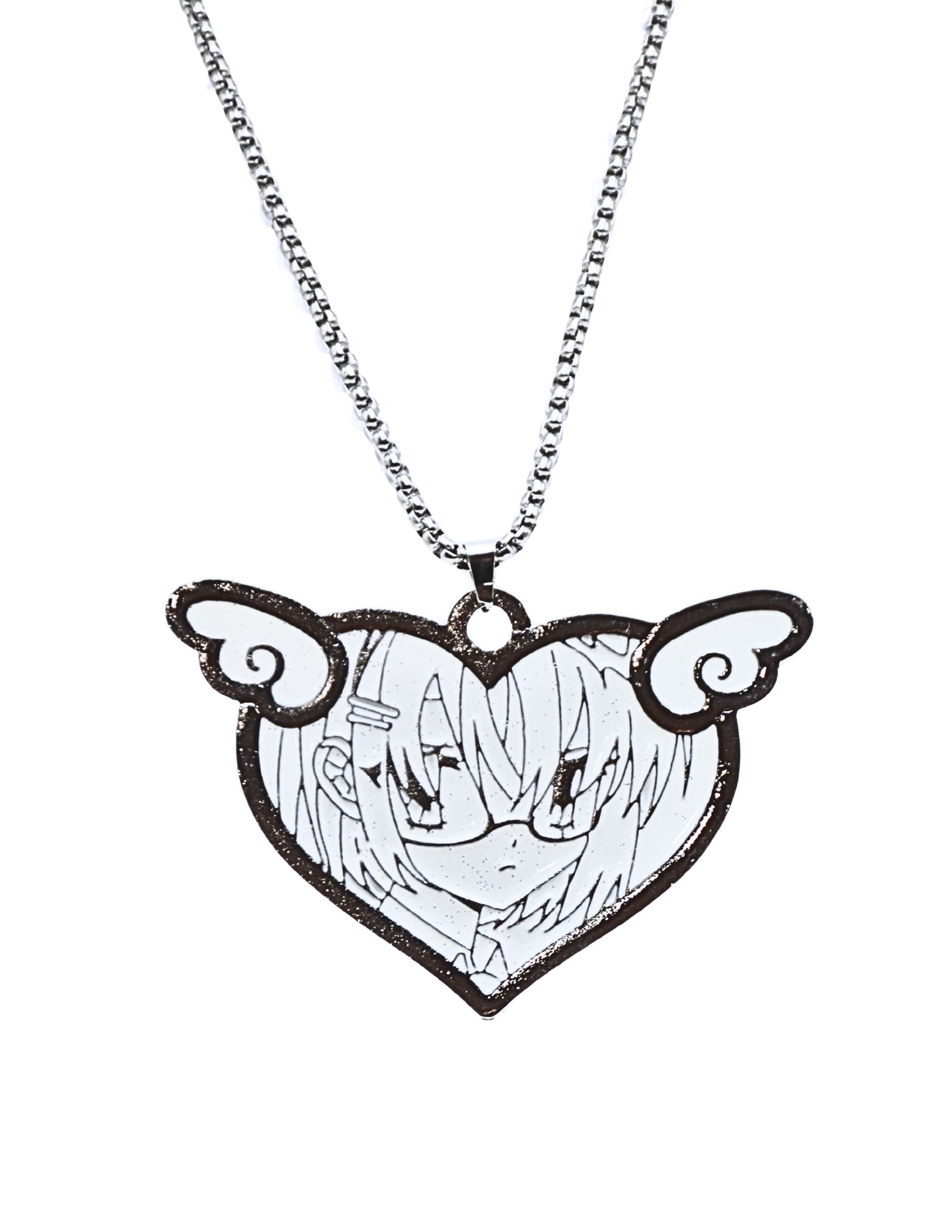 Marumaru  Angel & Devil Heart Necklace