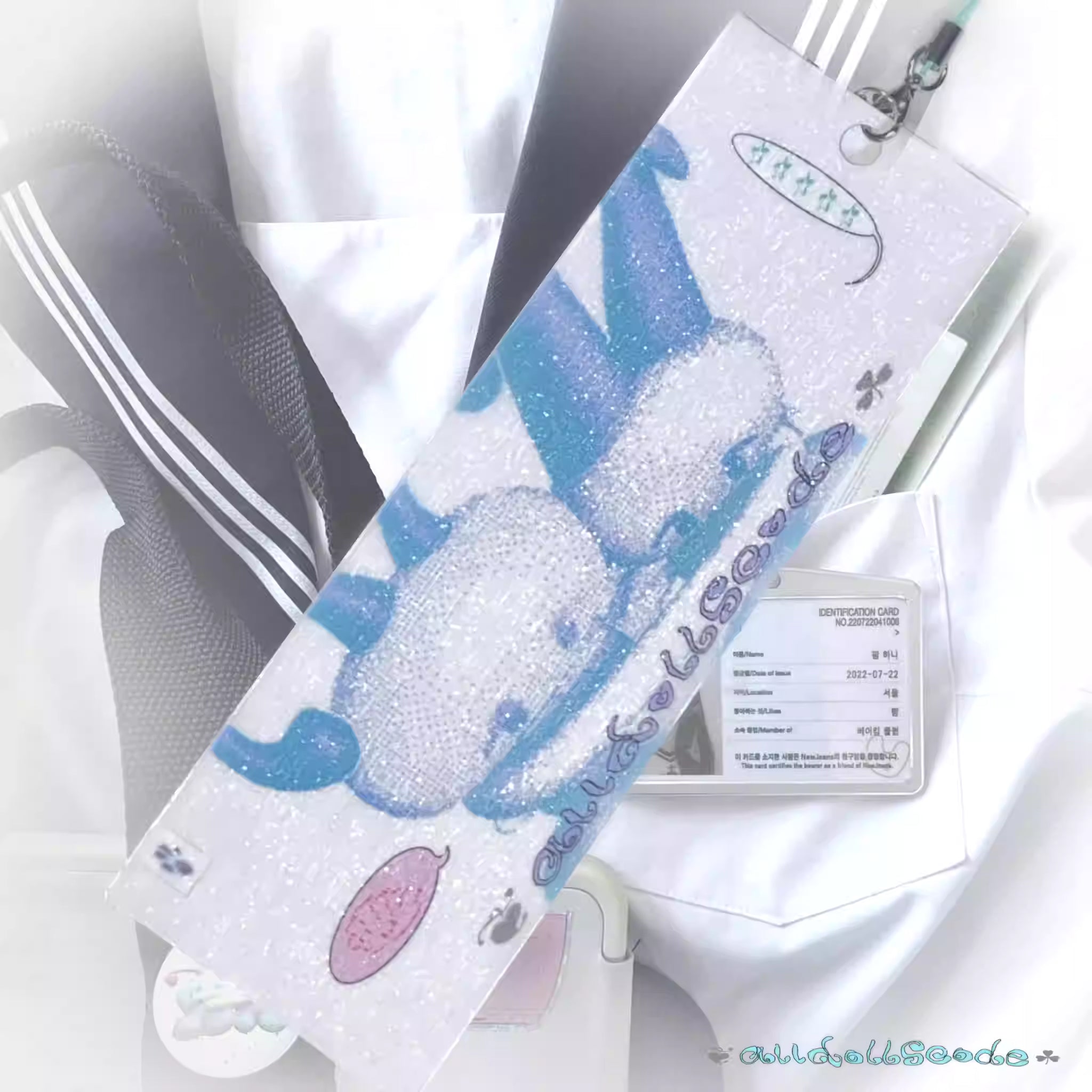 alldollscode Lucky Clover Star Illustration Bookmark