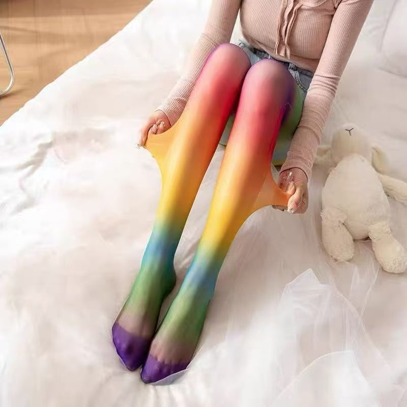 Rainbow Gradient Tights