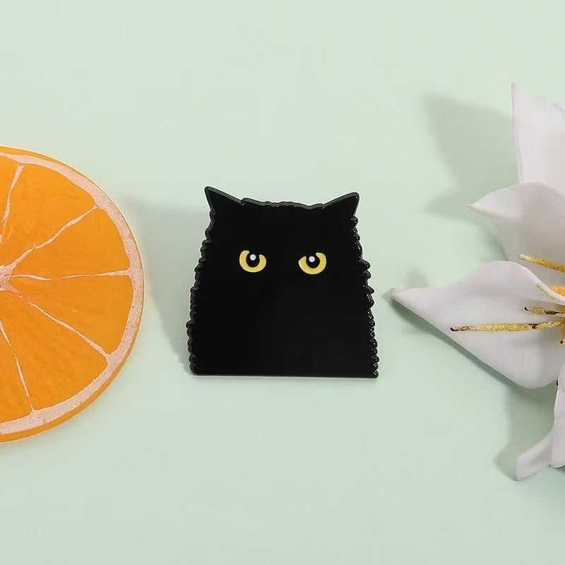 Mystic Black Cat Brooch