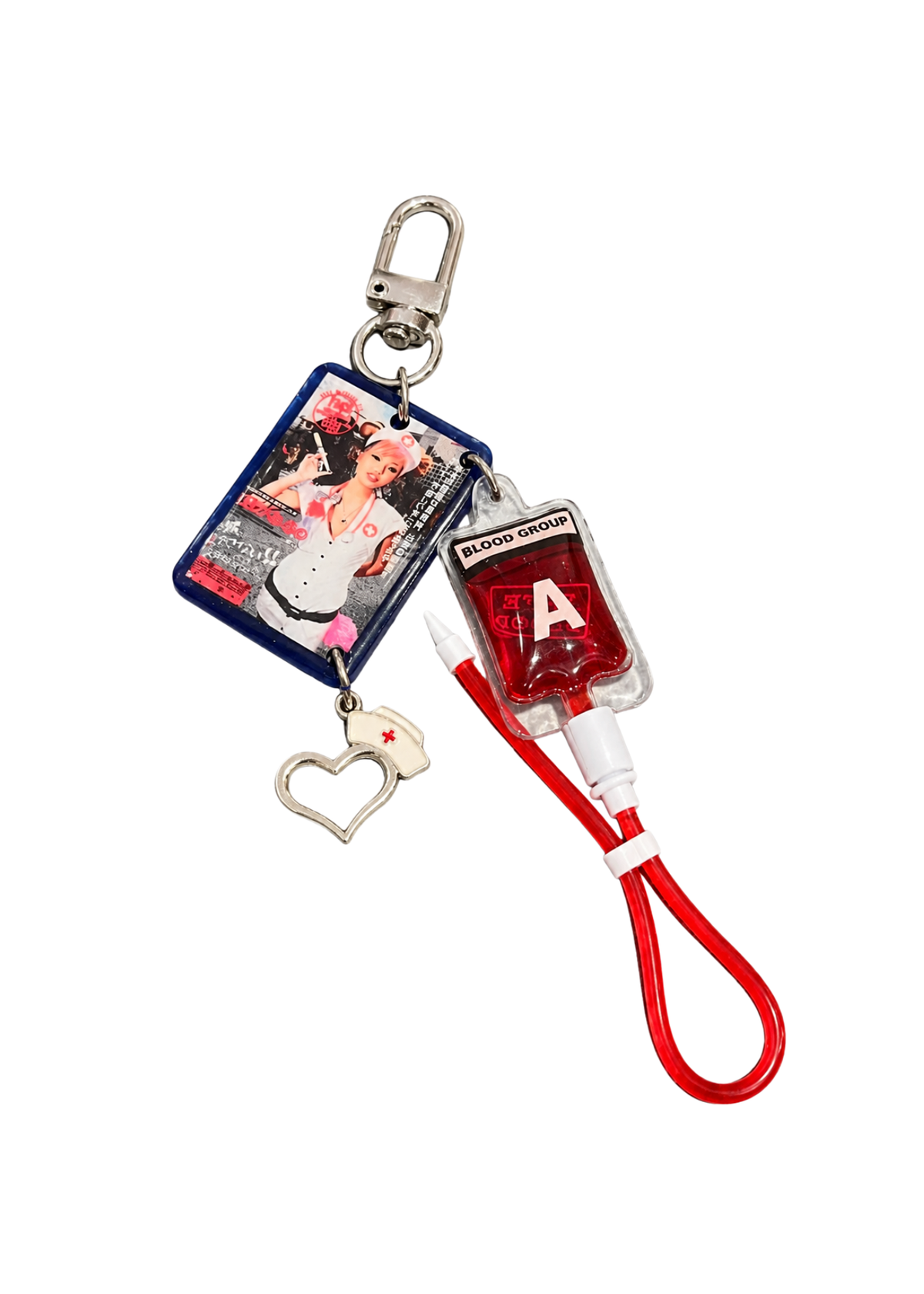 DOL station Safe Blood Keychain
