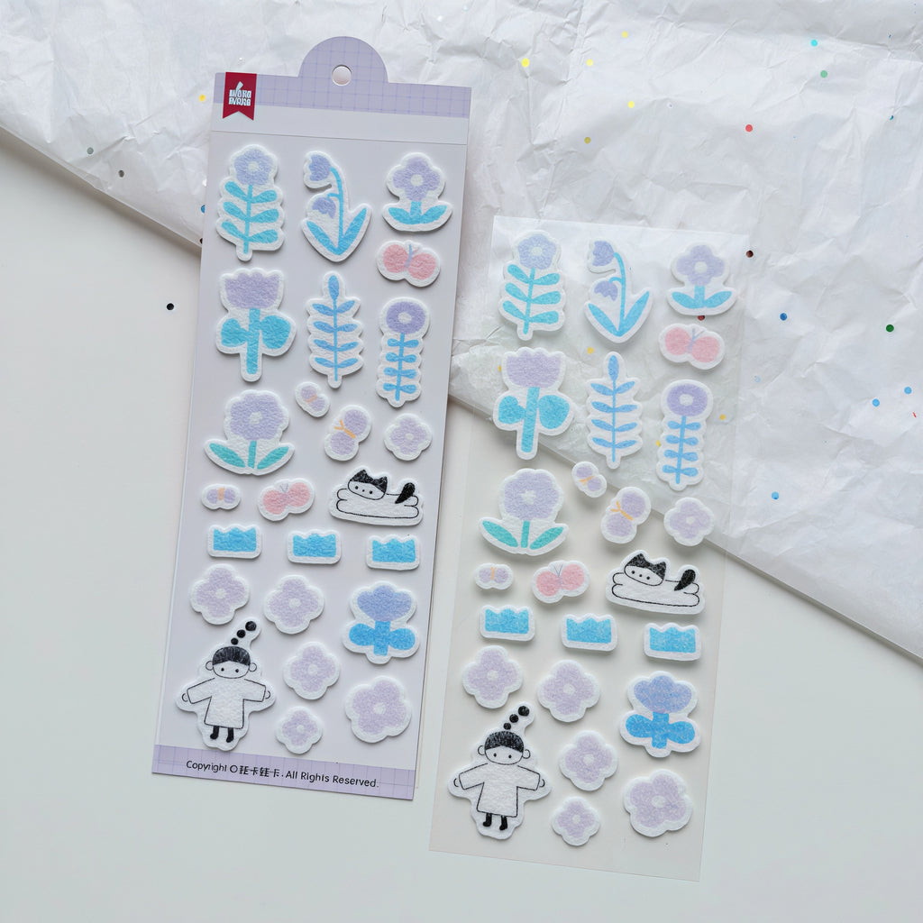 WakaWaka Puffy Felt Stickers