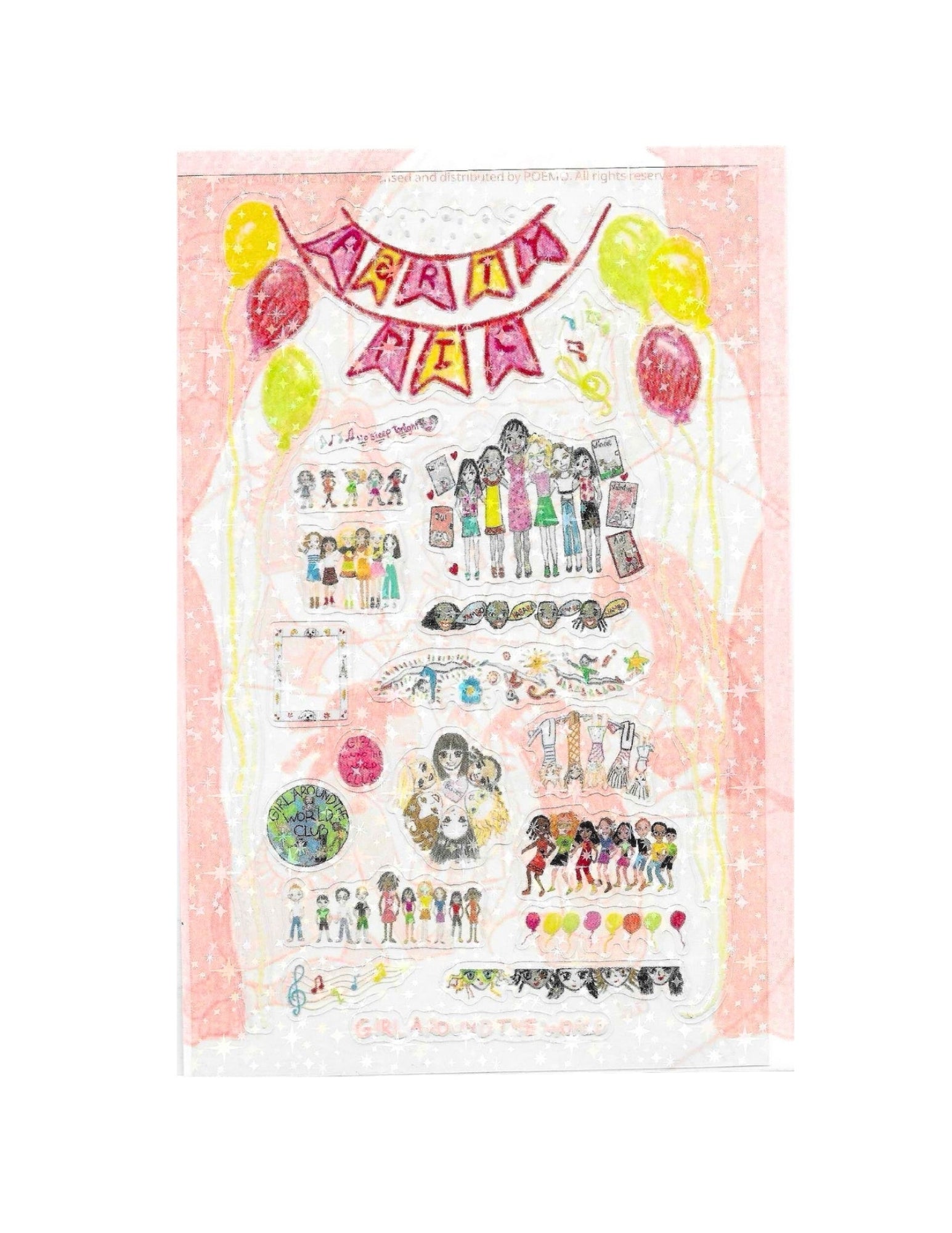 Girl Around the World: Party Girls Sticker