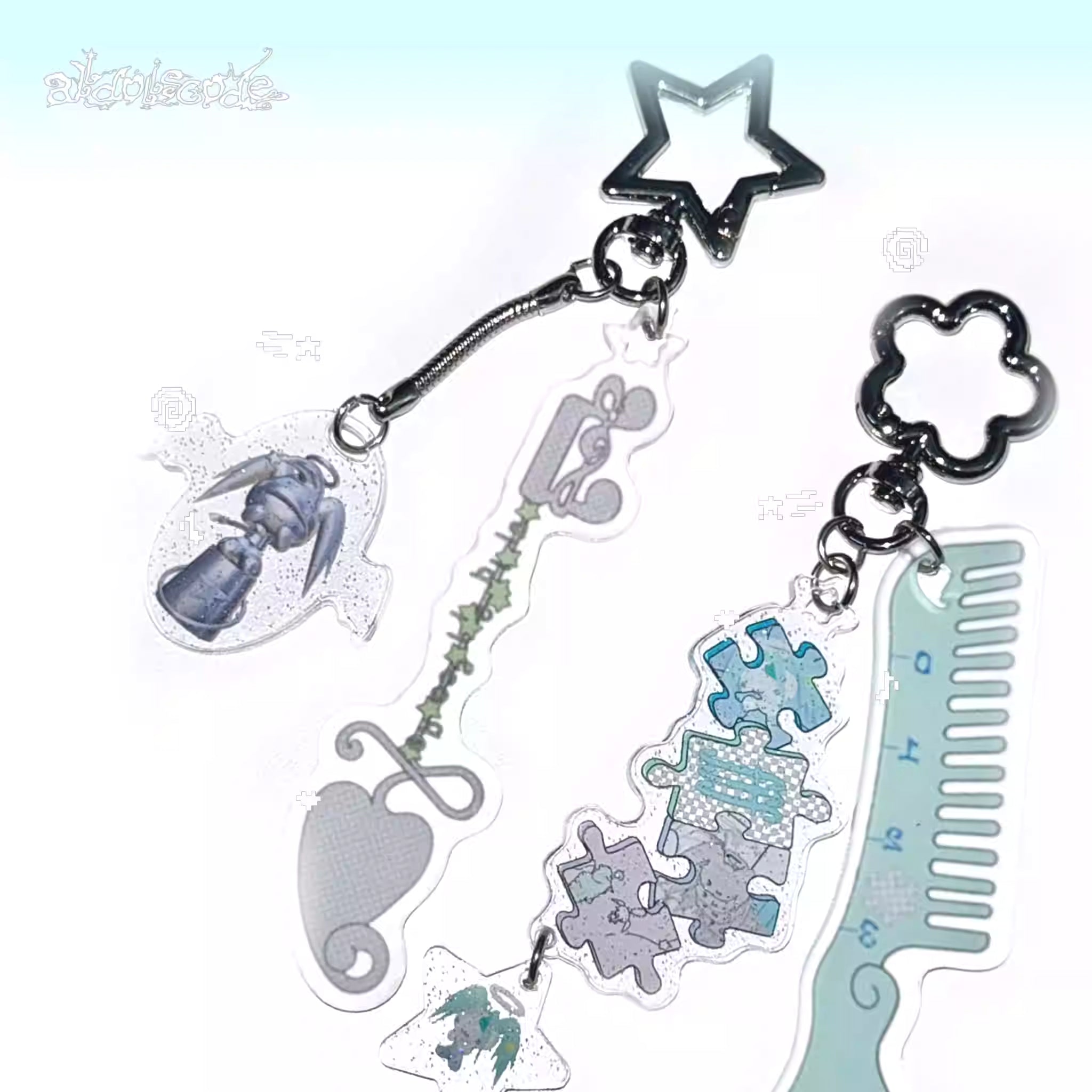 Idollcode star-link acrylic bag keychain