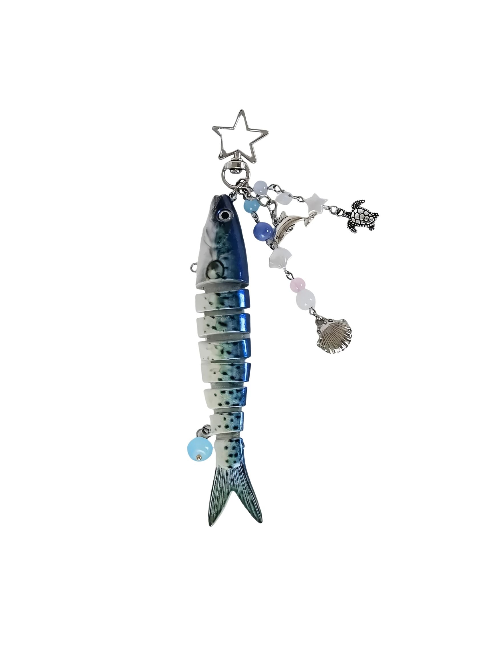 Multi-Jointed Fish Keychain