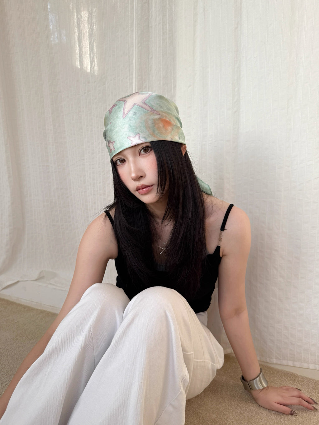 Sunlit Stars Silk Scarf