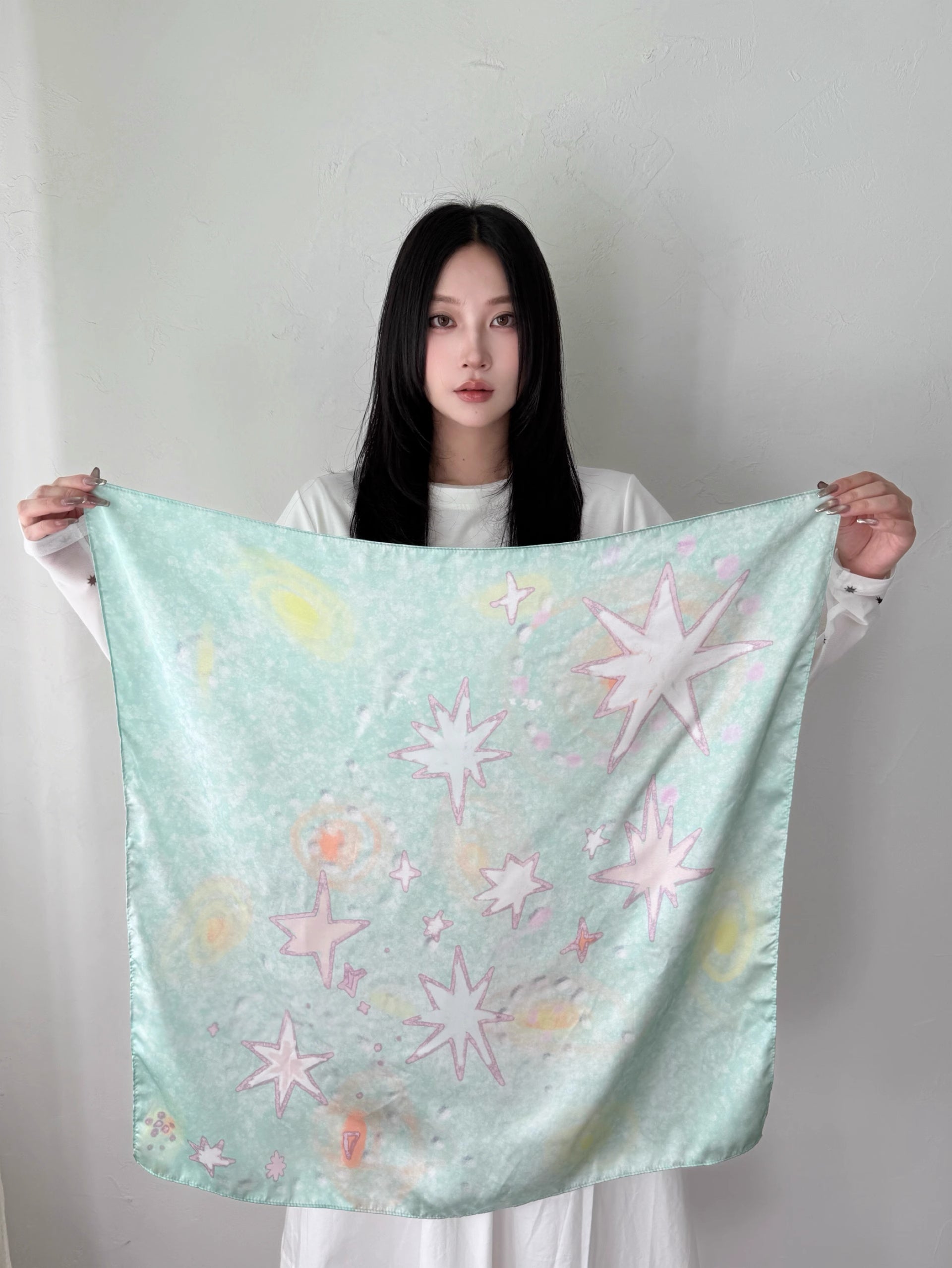 Sunlit Stars Silk Scarf