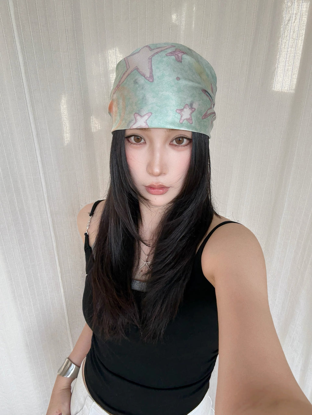 Sunlit Stars Silk Scarf